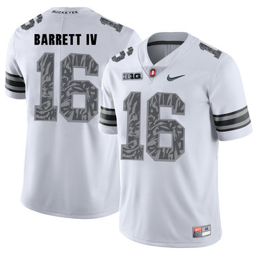Men's Ohio St Buckeyes #16 None White 2024 durabl game day Jersey