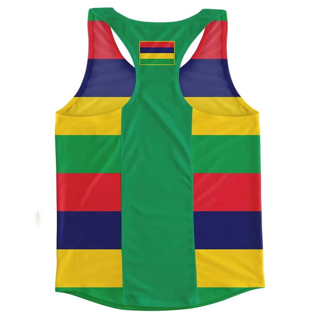 Top-Tier Mauritius Flag Running Vest Premium-Quality Exclusive-Design