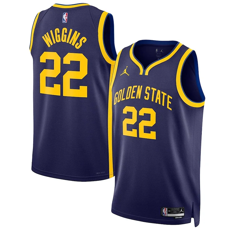 Durable Andrew Wiggins GSW Swingman Jersey - Navy - Licensed Product