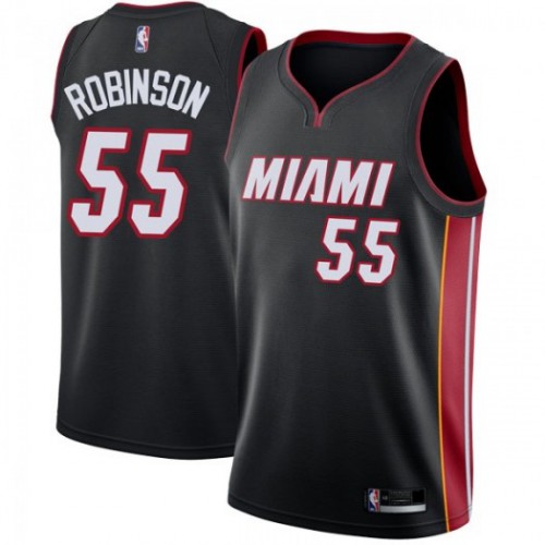 Nike Heat Black Miami Heat #55 Jersey - Value-Priced Basketball Jersey