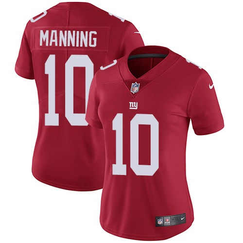 Official NFL s New York Giants #10 Eli Manning Red Limited Jersey