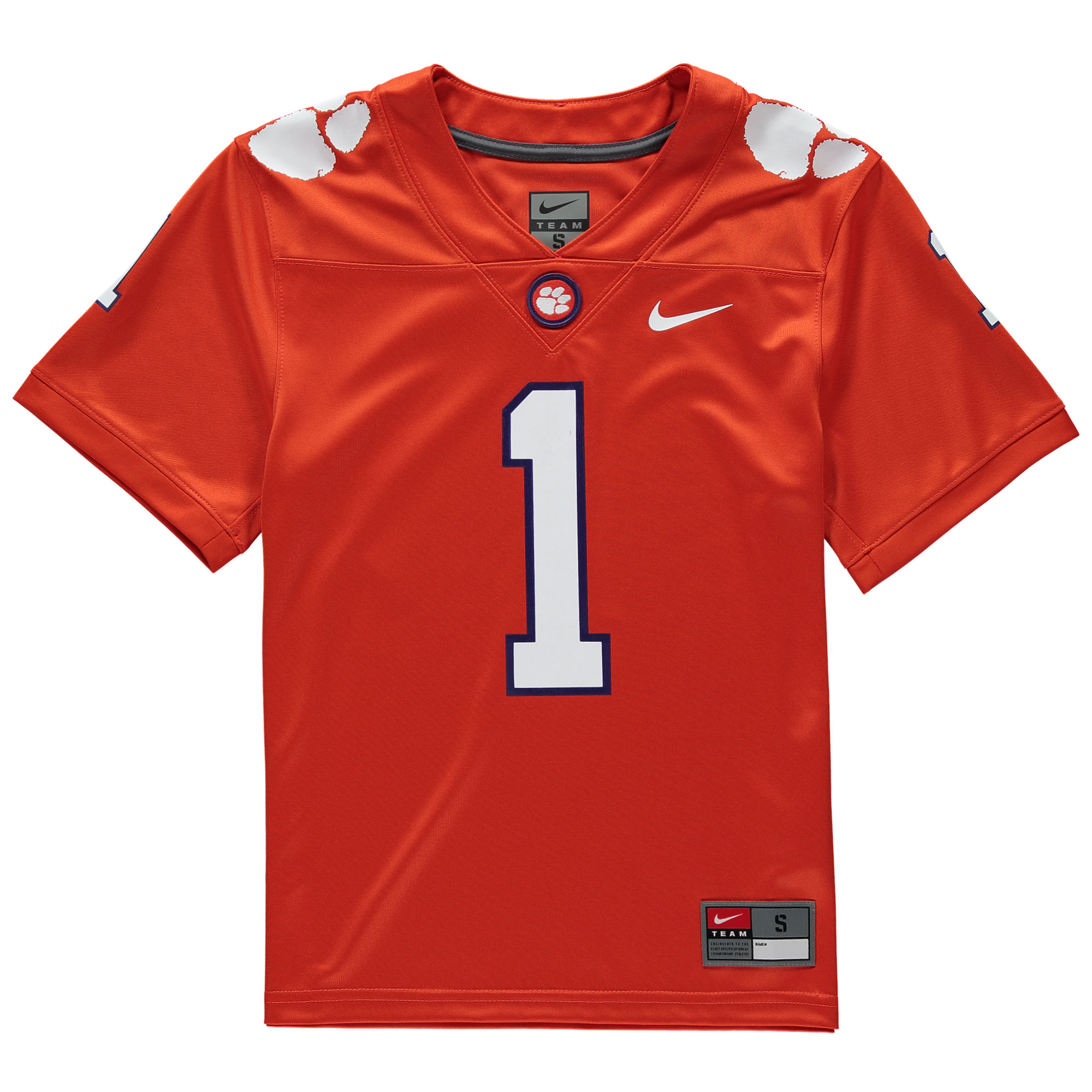 [DDG] Clemson Tigers Youth Replica Football Jersey - Orange