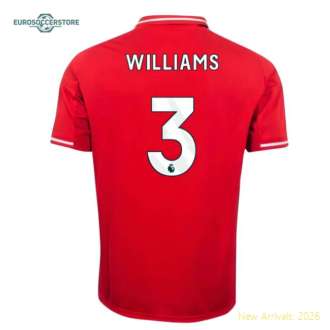 Comfortable Kids Football Team Williams Jersey 2025-2026 Tag-free
