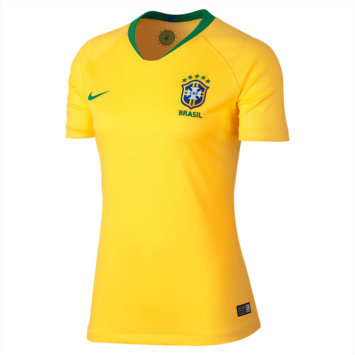 Official Brazil Home 2018 World Cup Women's Soccer Jersey Shirt