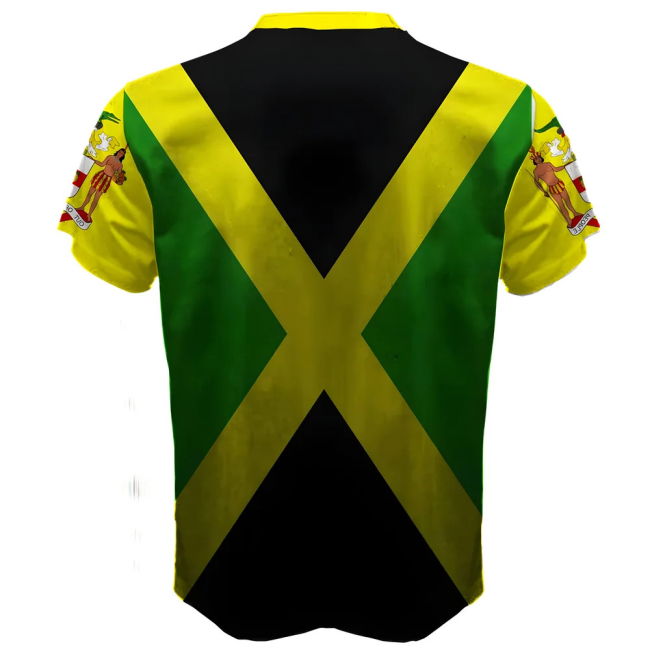 Aero-Dynamic Jamaica Coat Of Arms Sublimated Sports Jersey