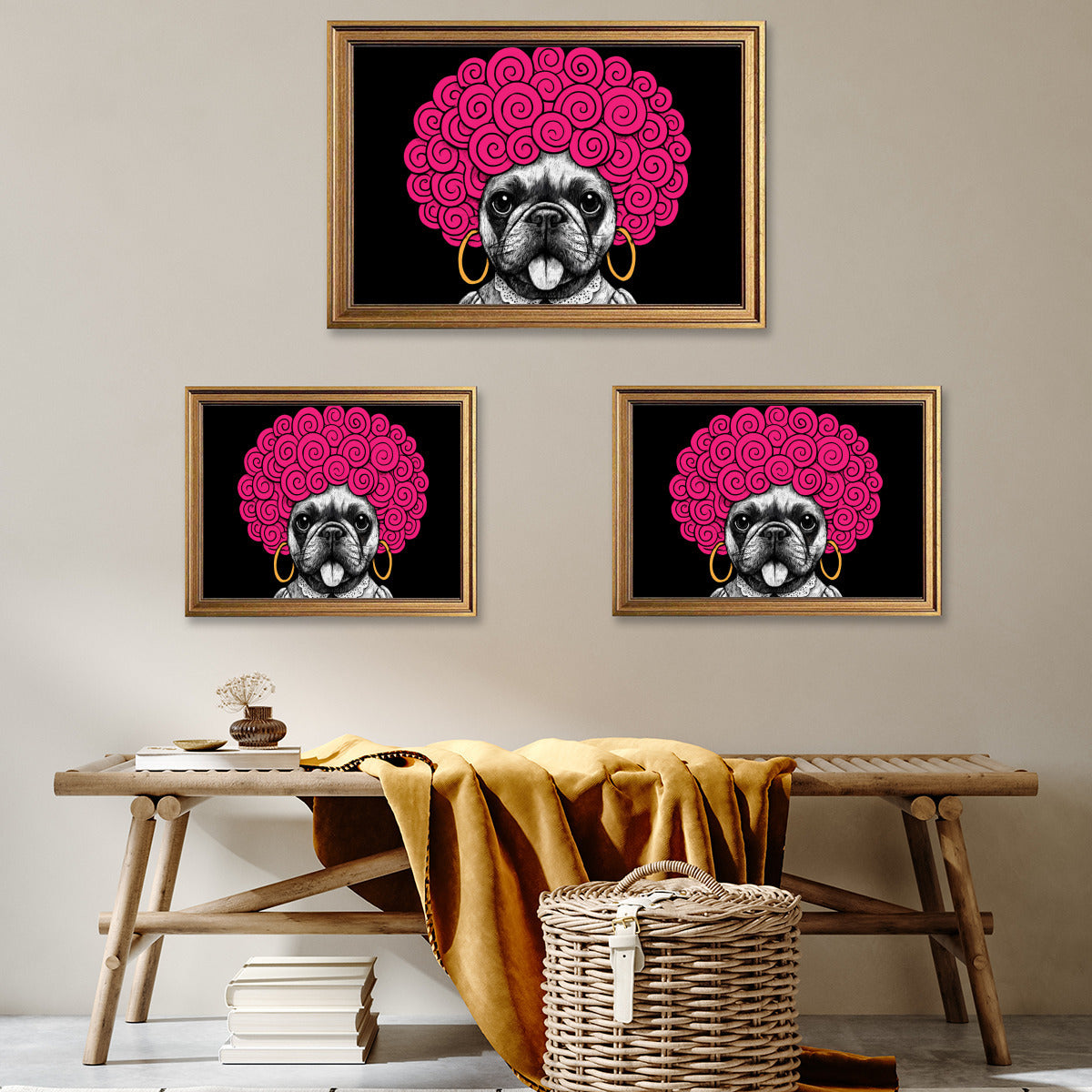 French Bulldog Tank Framed Poster • Wall Decoration Durable Dog Item