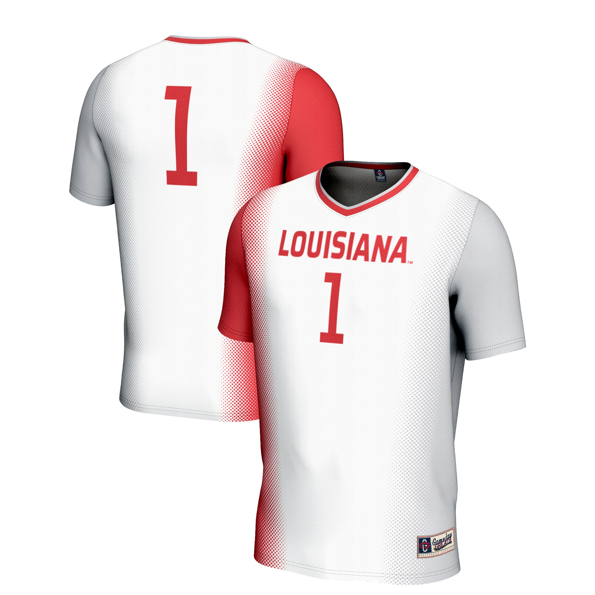 [LK] Louisiana Ragin' Cajuns GameDay Greats Unisex Lightweight Soccer Jersey - White