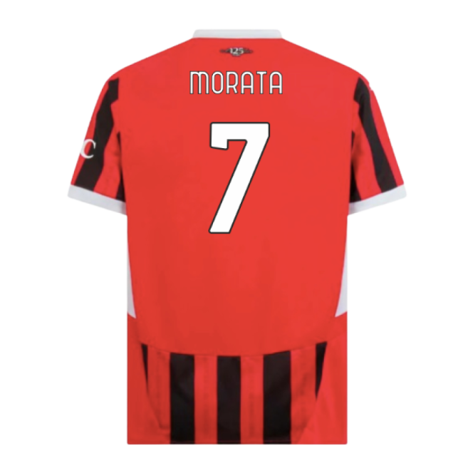 Licensed Copy AC Milan Home Replica Jersey for Adults (Morata 7) (2)