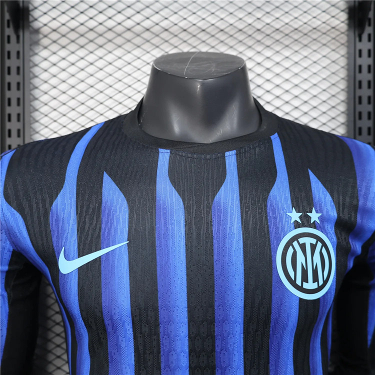 Inter Milan 2526 Home Long Sleeve Football Shirt Authentic Version -