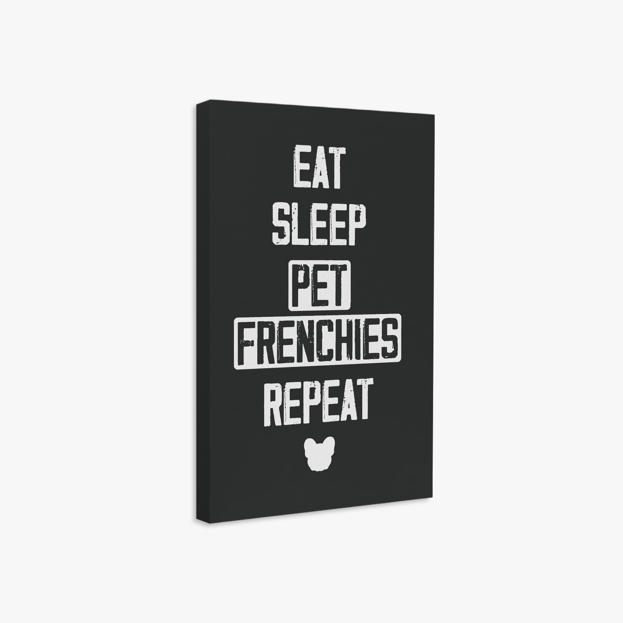 Everyday Pet Frenchies - Vertical Canvas Painting as a Gift Comfortable