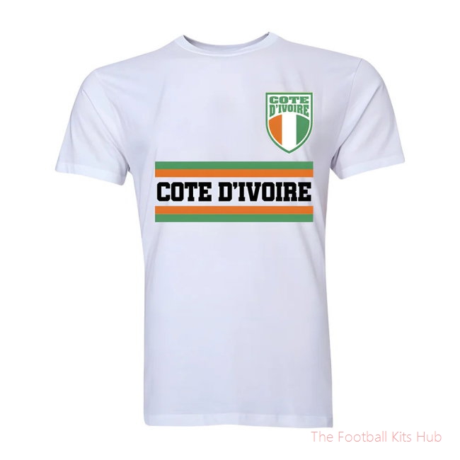 Ivory Coast Core Football Country T-Shirt (White)