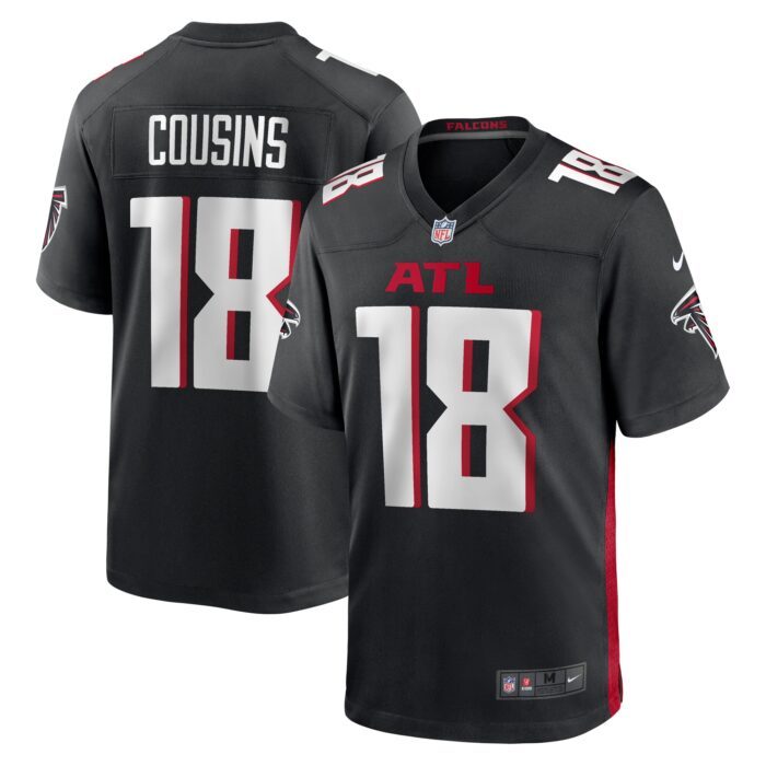 Men's Atlanta Falcons Kirk Cousins Nike Black Game Player ...