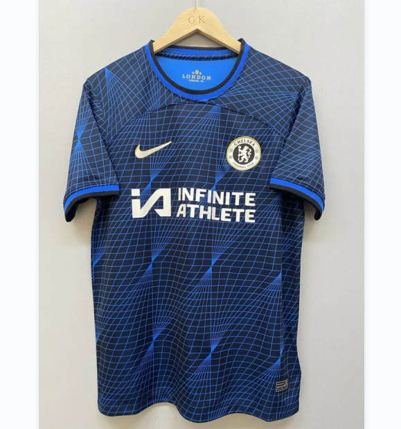 Durable 2324 Chelsea Football Shirt Away Dark Blue Soccer Jersey