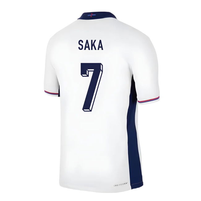 Professional Style England Home Professional Jersey 2024-2025 (Saka 7)