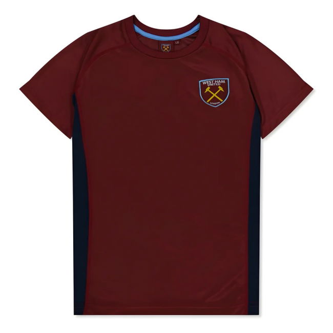 Football West Ham United Poly T Shirt Claretblue Kids G Rodriguez #...