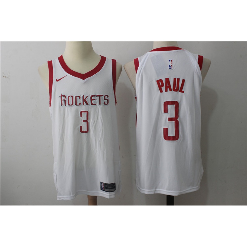 Elite Houston Rockets 3 White Jersey - - Basketball Fan Gear