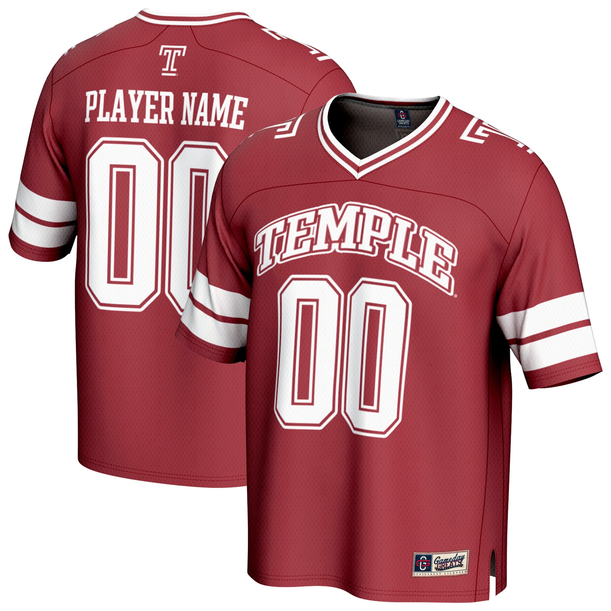 Temple Owls GameDay Greats Youth NIL Pick-A-Player Football Fashion 2026/2027 Football Jersey - Cherry