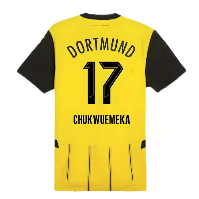 Dortmund Borussia Dortmund Authentic Home Shirt Chukwuemeka #17 Pr...