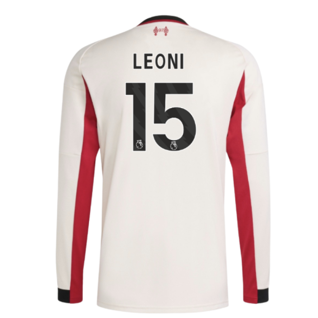 Passionate Liverpool Liverpool Long Sleeve Away Shirt Leoni #15 Pr...