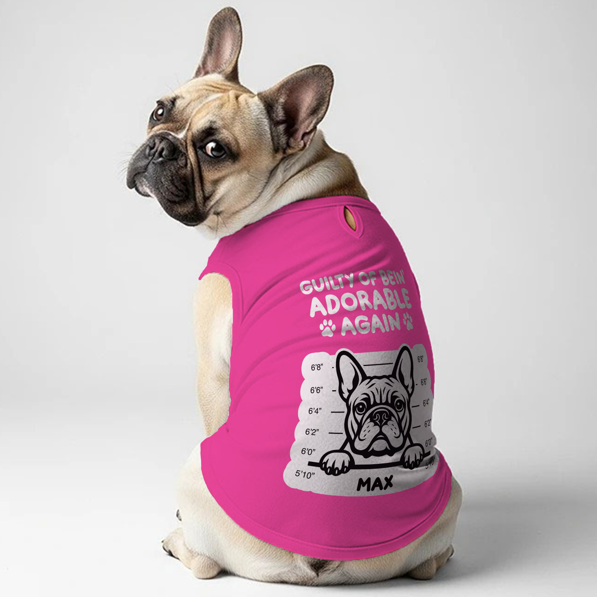 Shirt | Custom Dog T-shirt For French Bulldogs Everyday Use | Comfy Fit
