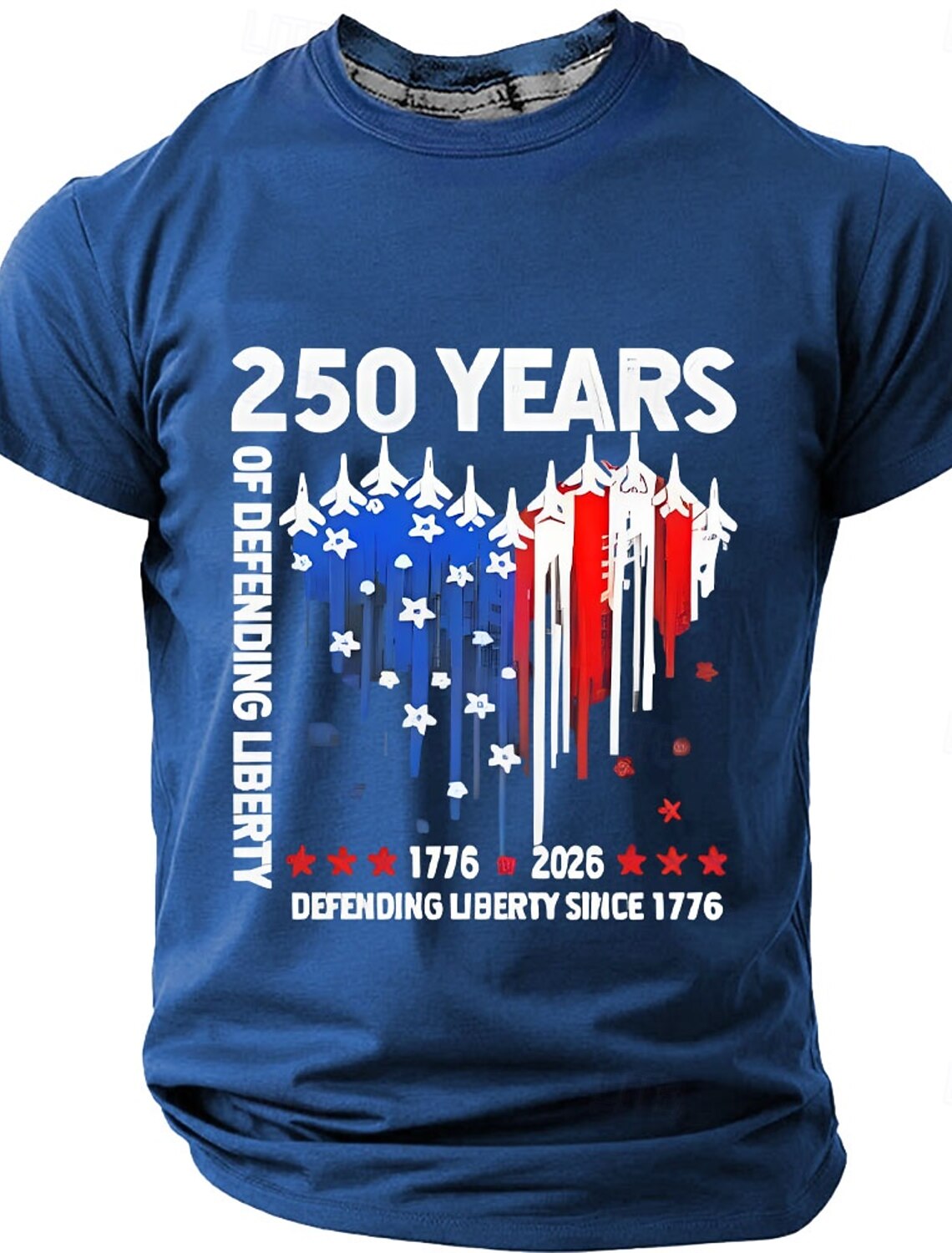 4th of July 2026 250th Men's Solid Color American US Flag T Shirt Short Sleeve T shirt 3D Print Crew Neck Shirt Vintage Retro Patriotic Daily Festival Blue Black Burgundy Summer Spring Clothing