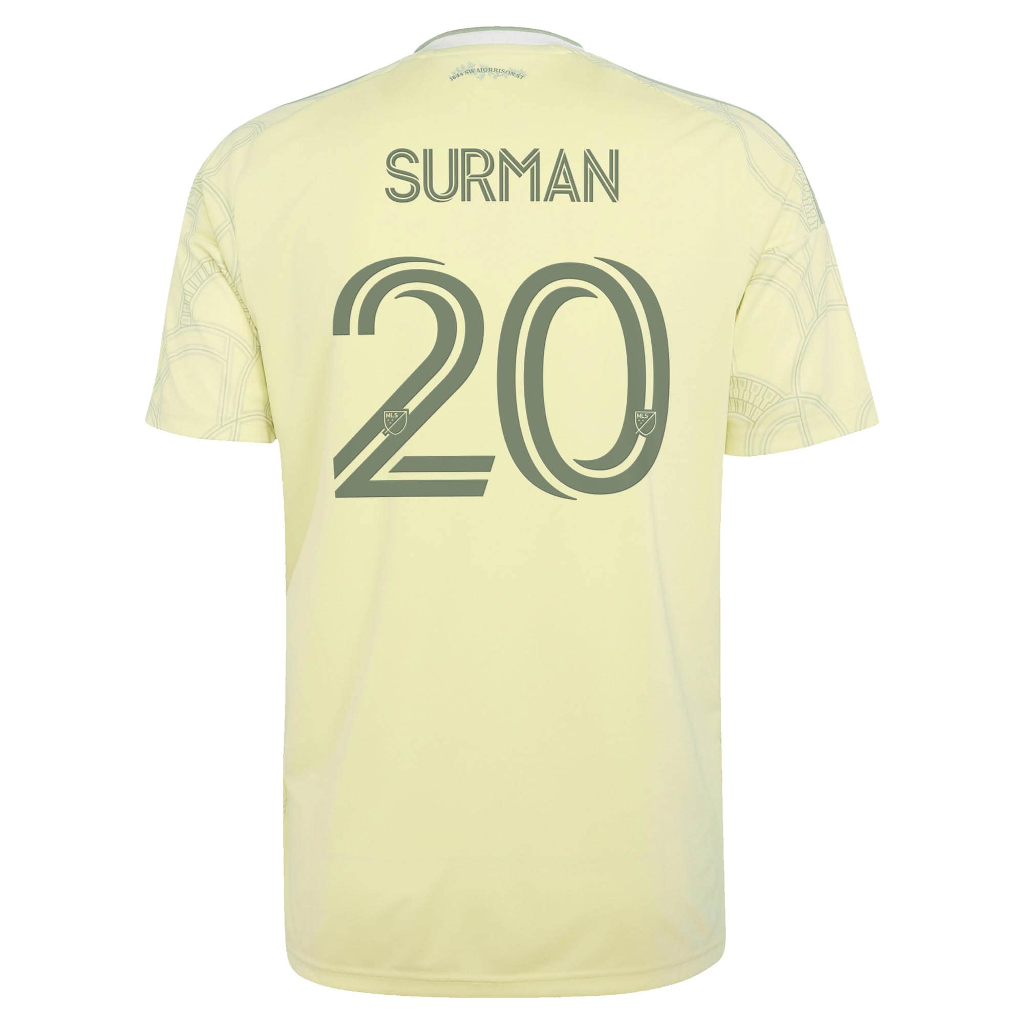 [SJH] Finn Surman Portland Timbers 2026 Civic Stadium Kit Replica Jersey - Yellow