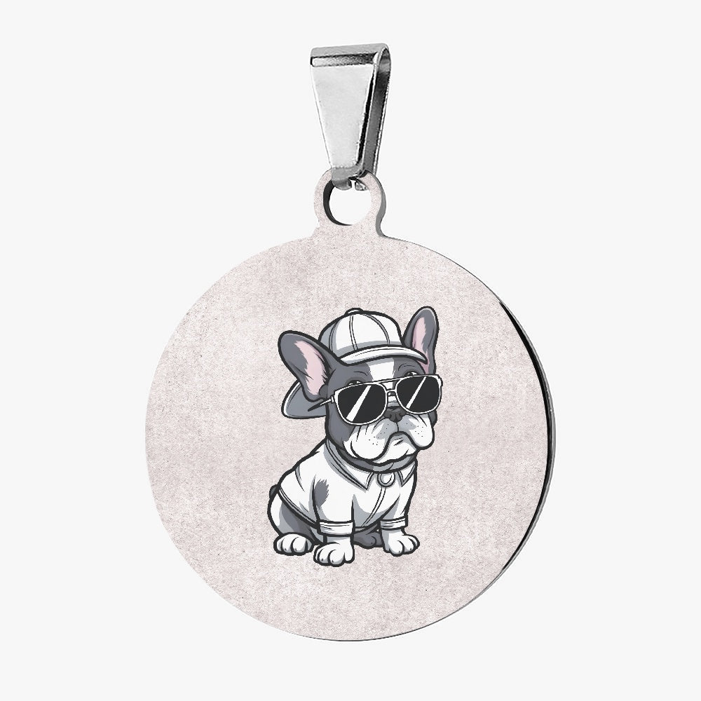 Lifestyle-Driven Help Me - Custom Double-sided French Bulldog Tag for...