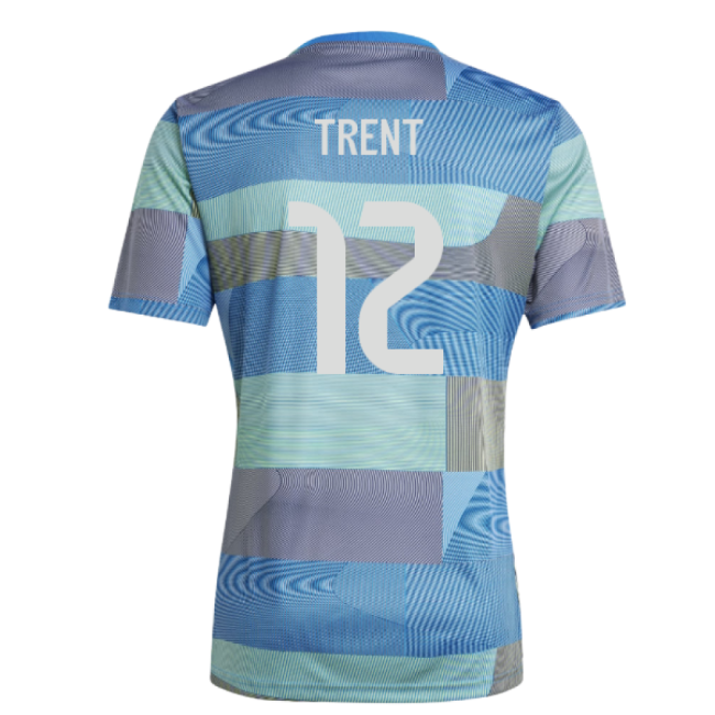 Excellent 2025-2026 Real Madrid Pre-match Shirt (blue) (trent 12)