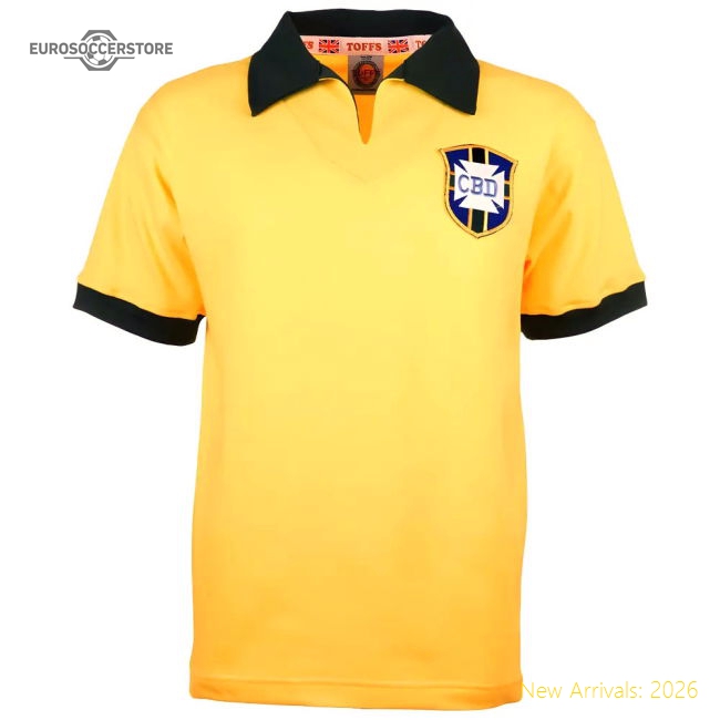 Brazil 1958 National Teams World Cup Retro Football Shirt