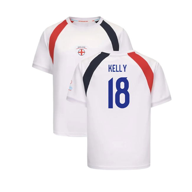 KELLY 18 Official Licensed England Home Supporter Shirt for Kids