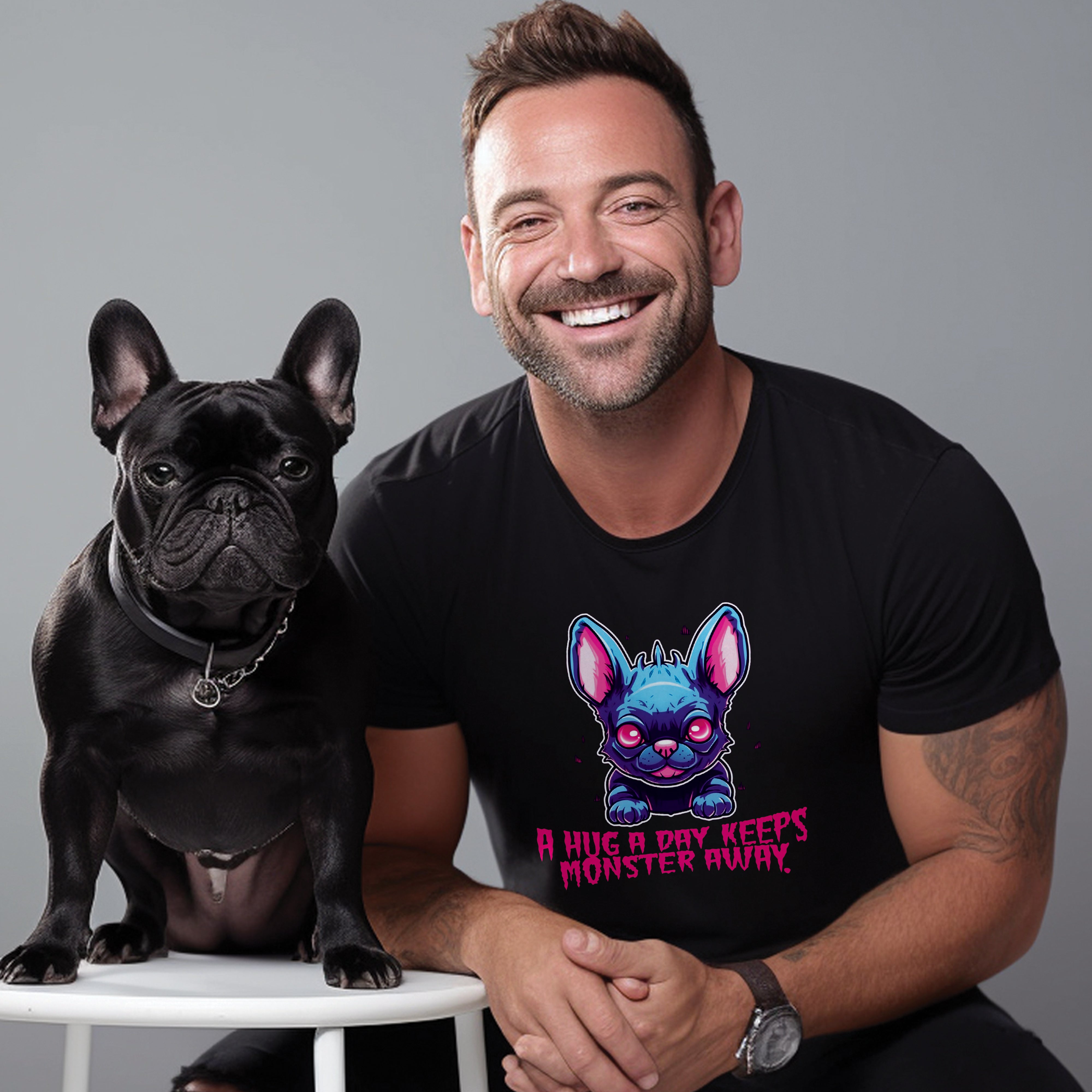 Combined - Comfy Unisex T-shirt Frenchie Themed Wear | Comfy Fit