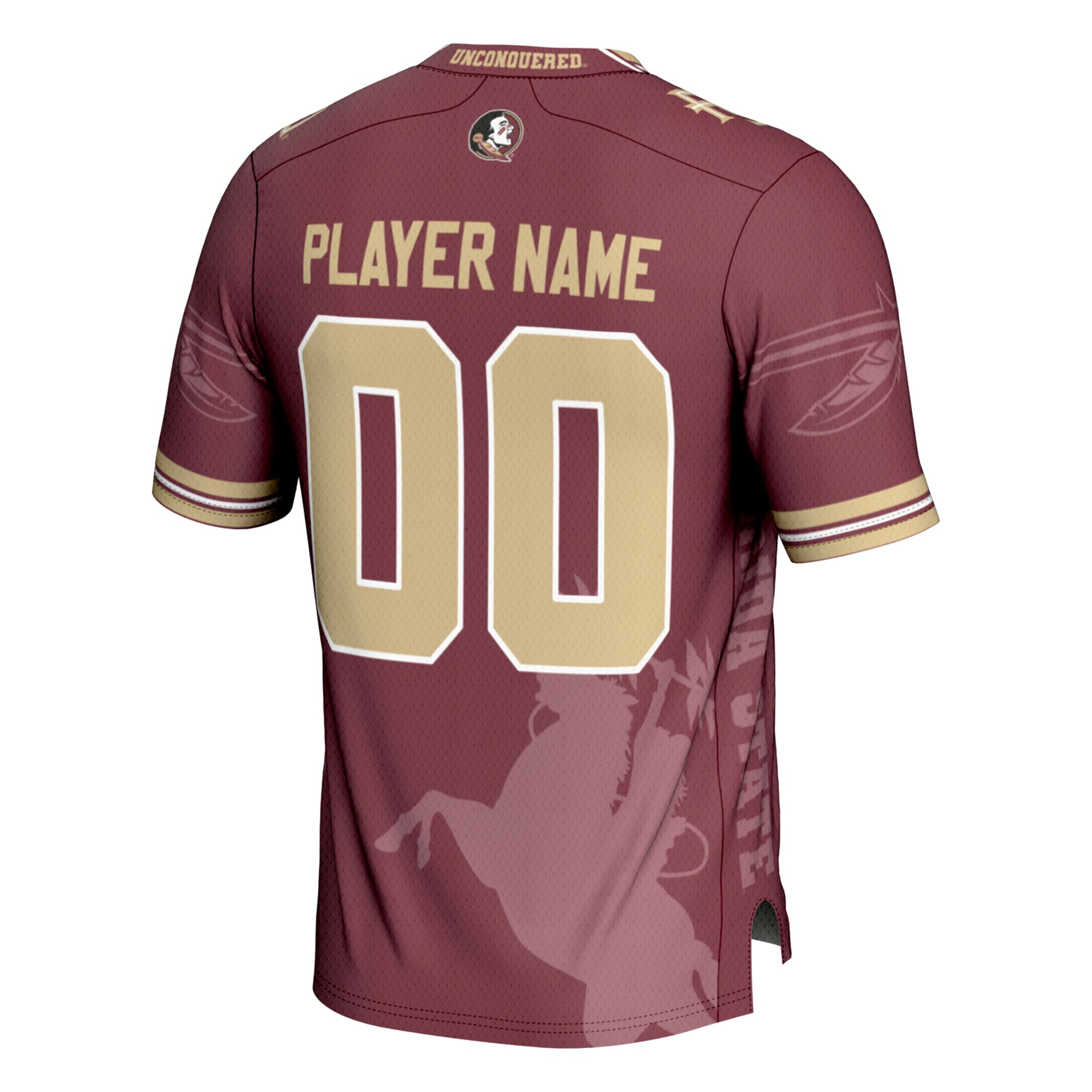 [NJP] Florida State Seminoles GameDay Greats Icon Print NIL Pick-A-Player Football Jersey - Garnet