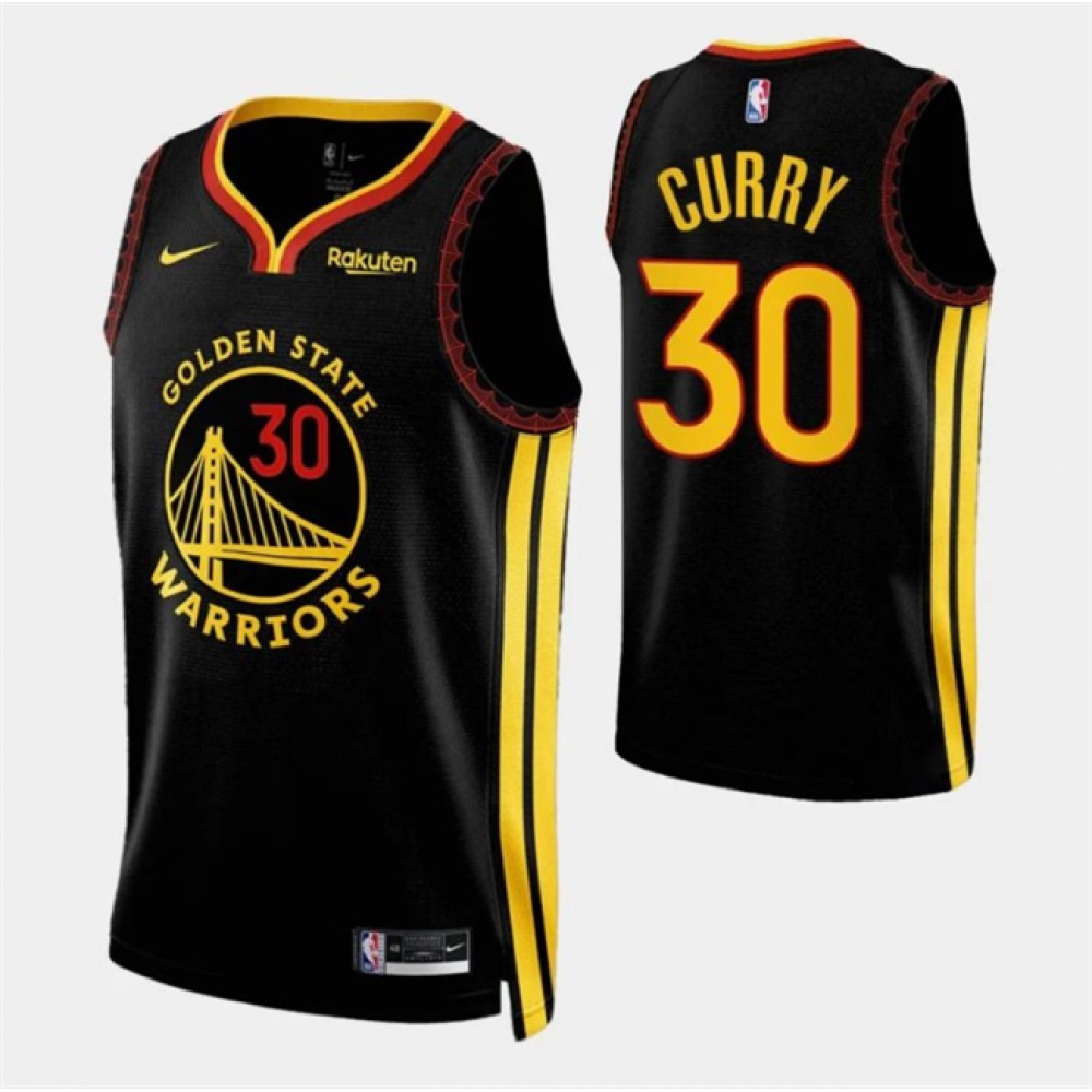 Stephen Curry30 Golden State Warriors Jersey Black - City Edition