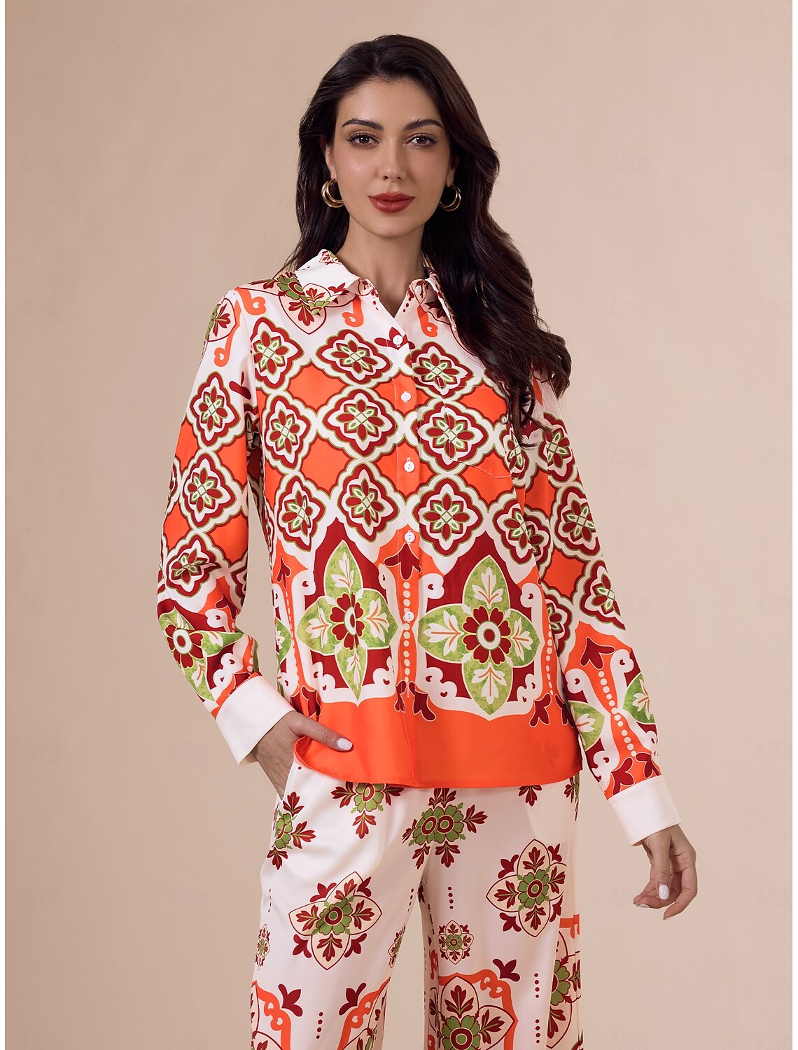 Satin Boho Double Slit Crew Neck Sleeveless Tank Top