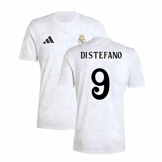 2024-2025 Real Madrid Pre-Match Shirt (White) (Di Stefano 9)