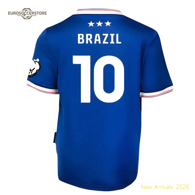 Premium Football Team Kids Jersey Brazil 2025-2026 Aeroready