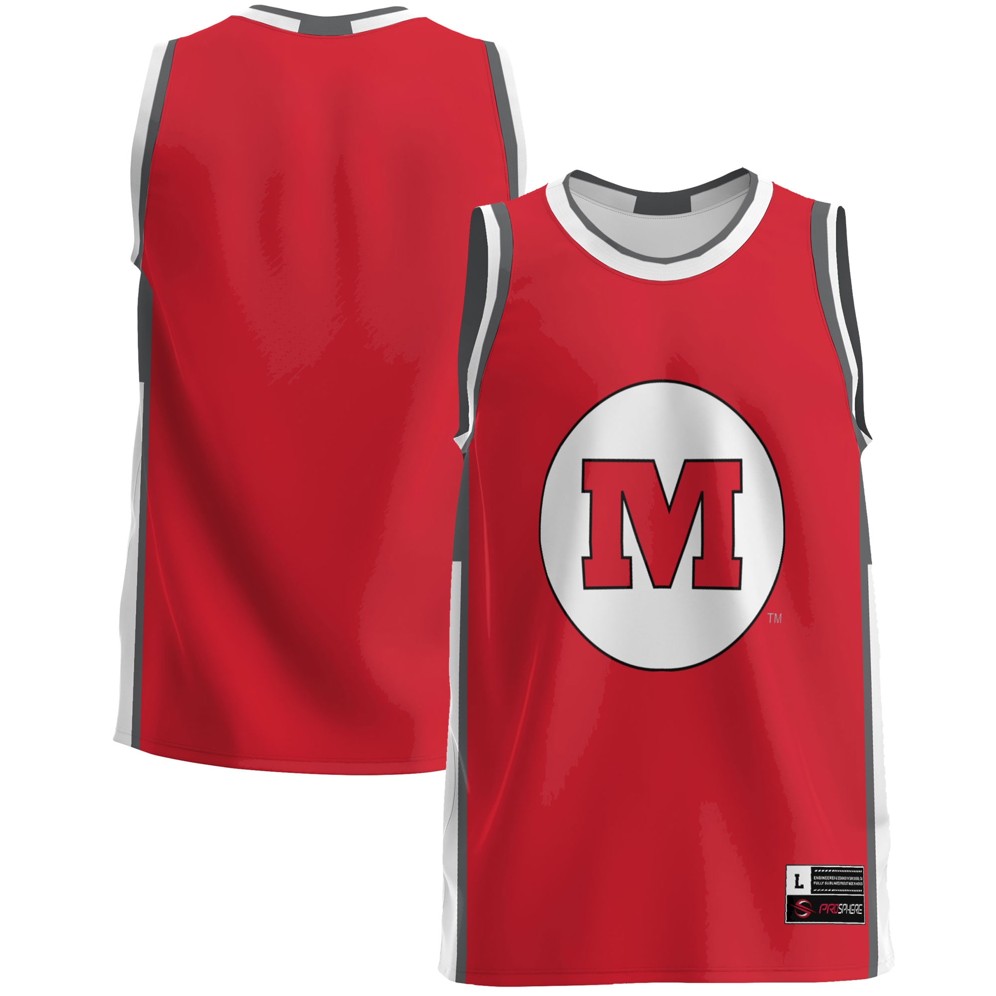[NJP] Youth Monmouth College Fighting Scots GameDay Greats Lightweight Basketball Jersey - Red