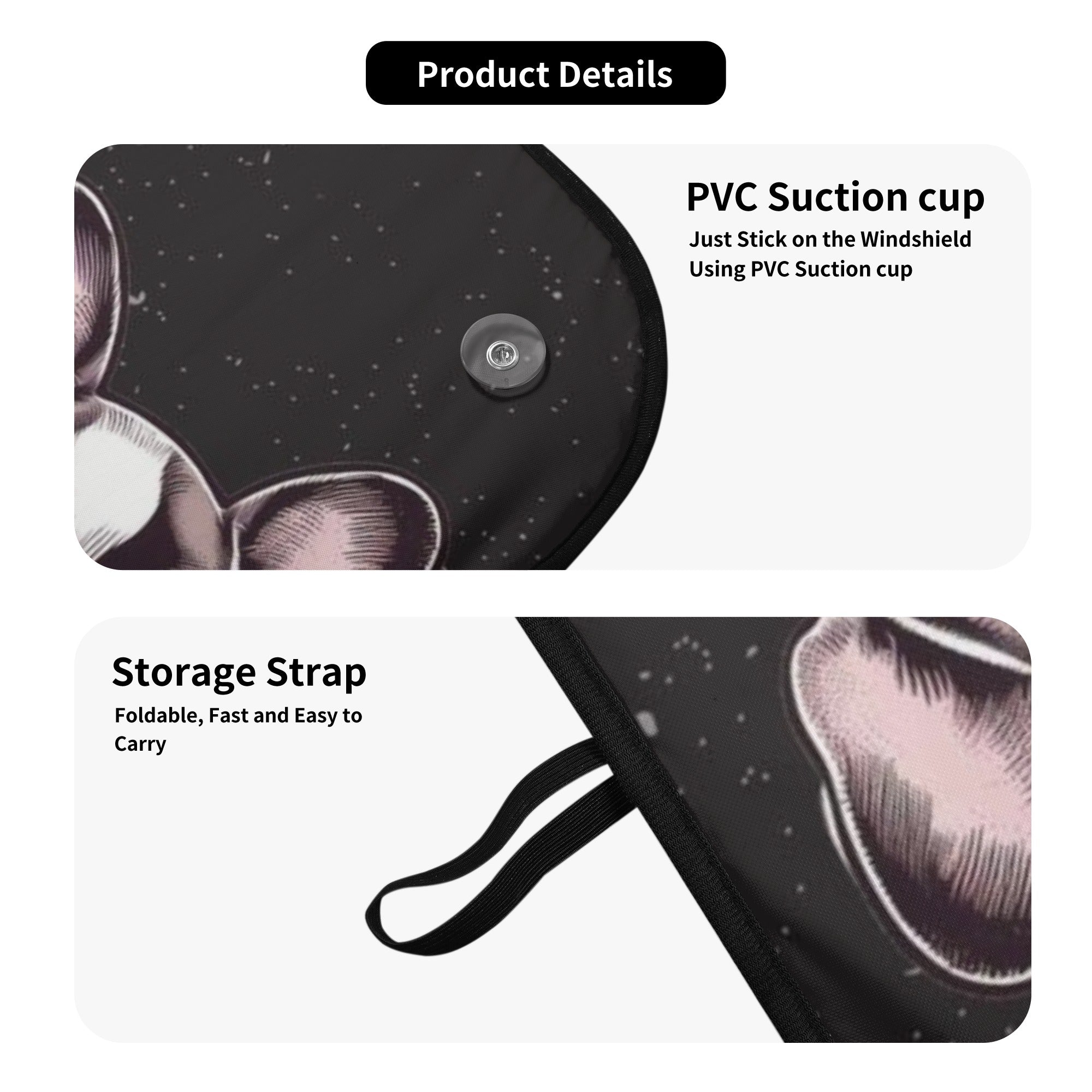 Durable Minimal-Aesthetic Elektra- Car Auto Sun Shade for Home Use