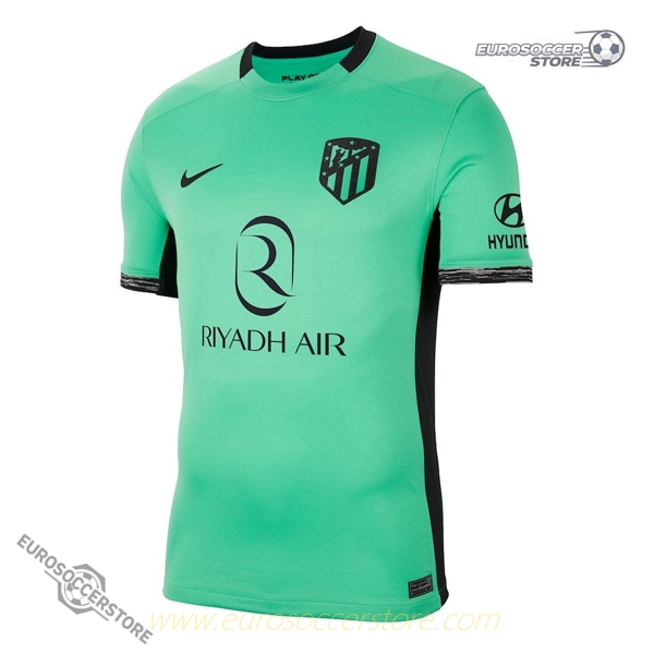 Atletico Madrid Third Football Jersey for the 23-24 Season with RIYADH AIR Sponsorship