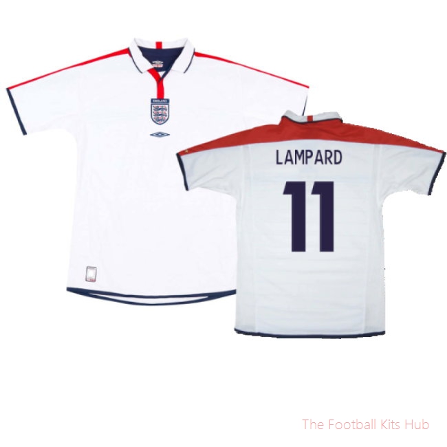 England 2003-05 Home Shirt (XL) (Mint) (Lampard 11)