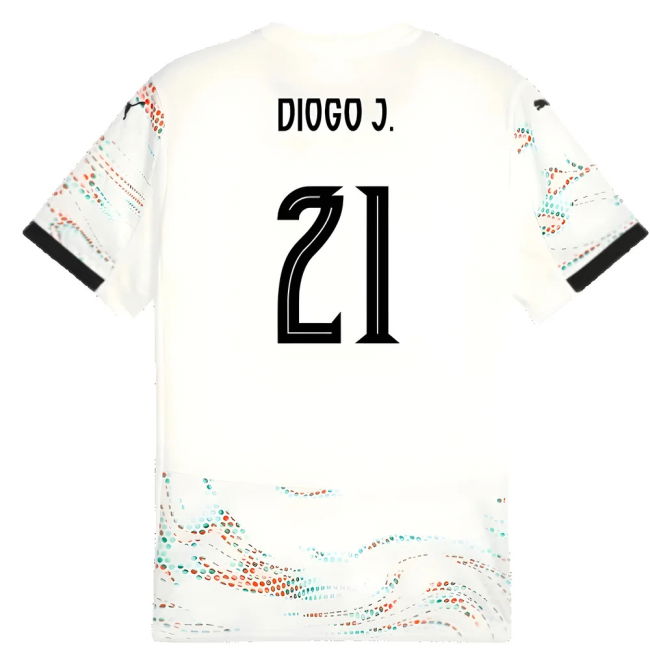 2025-2026 Portugal Away Shirt (Diogo J. 21) Quality Holland