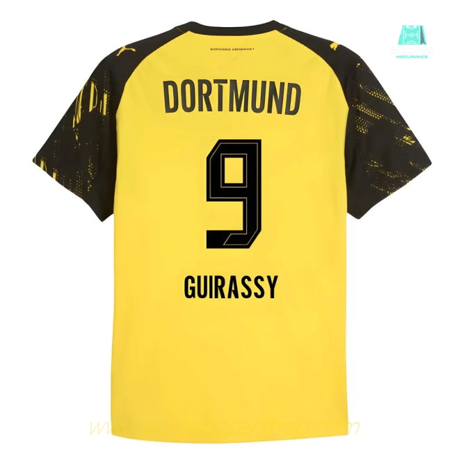 2025-2026 Borussia Dortmund Authentic Home Shirt (Guirassy 9)