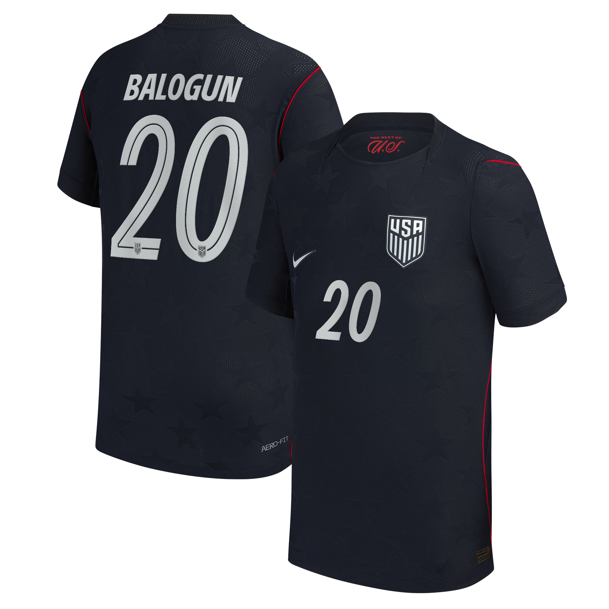 [ESK] Folarin Balogun USMNT 2026 Away Match Authentic Jersey - Blue