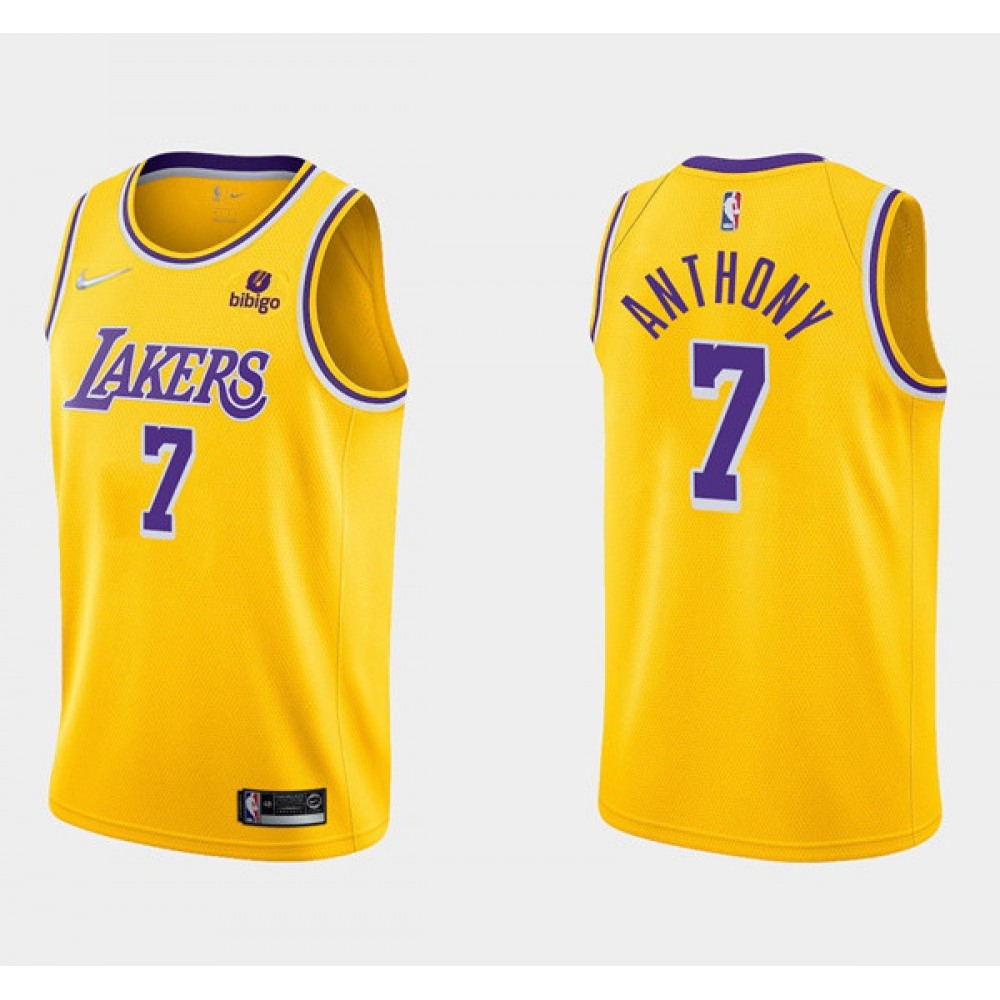 High-Quality 7 Los Angeles Lakers Jersey Yellow - - Must-Have Jersey