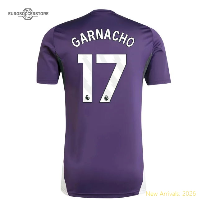 Luxury 2025-2026 Man Utd Practice Shirt (aurora Plum) (garnacho 17)