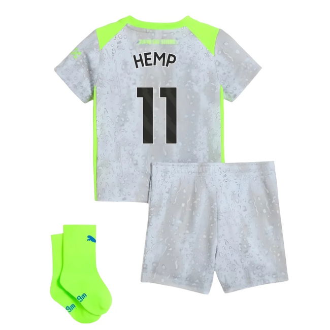 soccer jersey 2025-2026 Man City Third Baby Kit (Hemp 11)