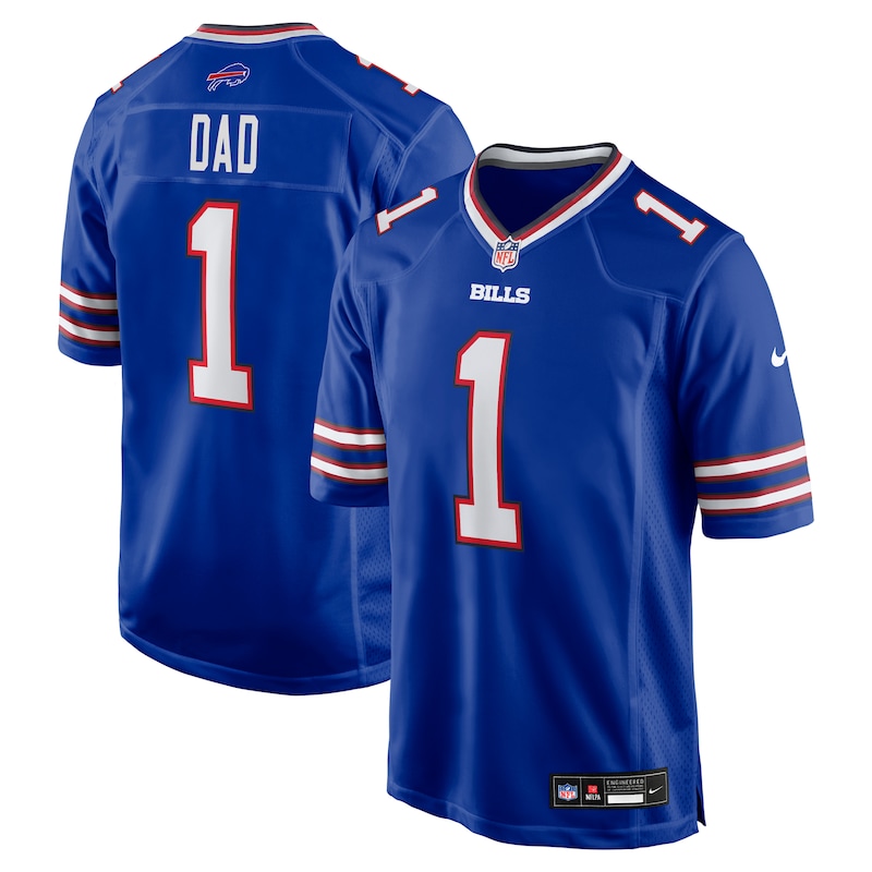None Number 1 Dad BUF Bills Pro-Level Game Jersey Football Apparel
