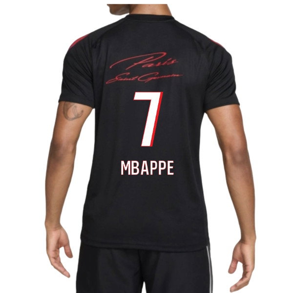 [HP] 2026-2027 PSG Strike Training Shirt (Black) (Mbappe 7)