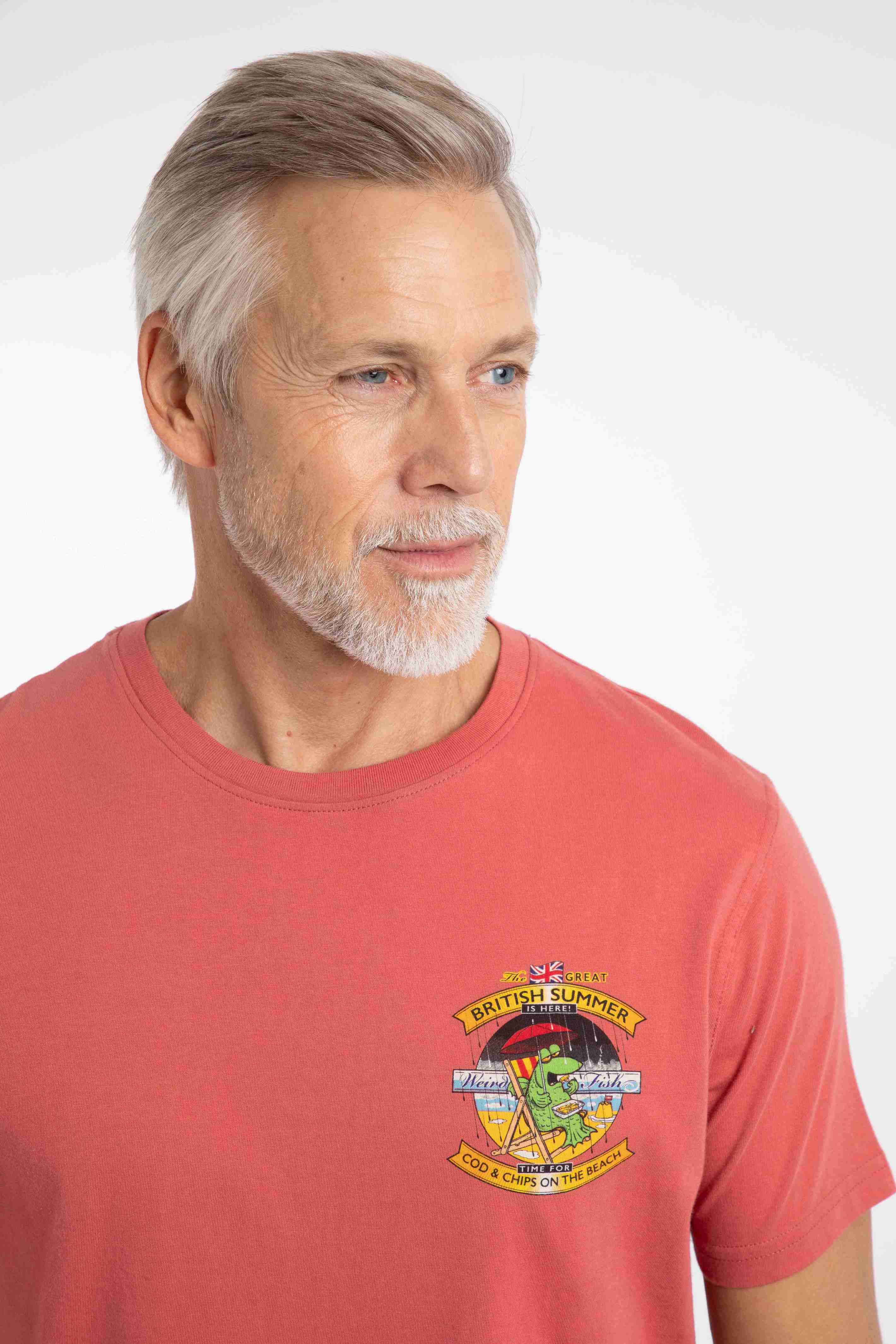 Cod and Chips Back Print Artist T-Shirt Nantucket