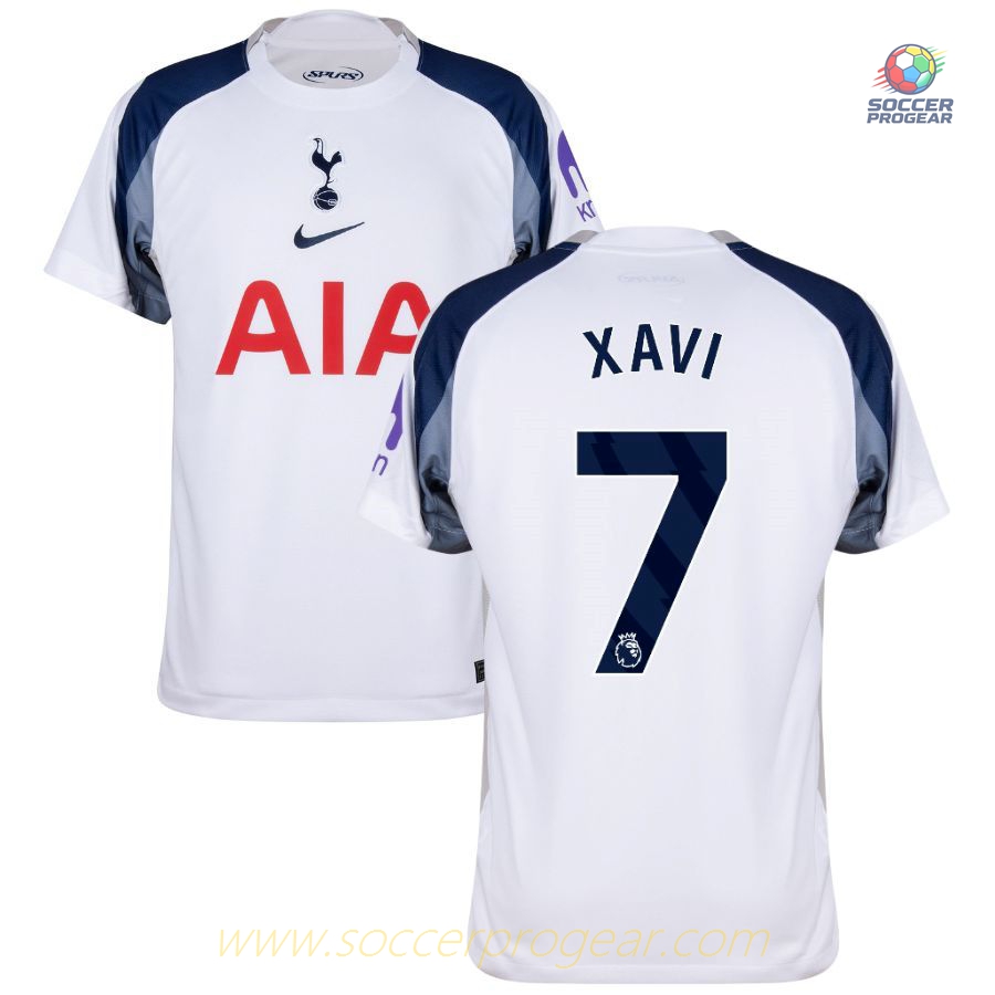 Tottenham Home Football Team Jersey 2025/26 Collection Xavi